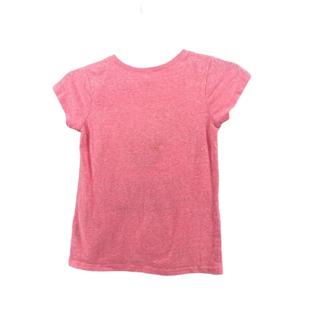 The Children's Place Girls' Pink Graphic T-Shirt Youth Size Medium 7/8